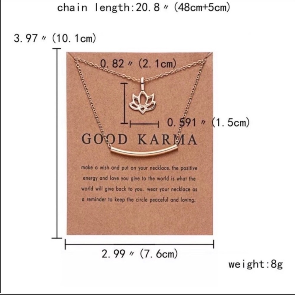 ☀️SALE☀️ Good Karma Lotus Flower Necklace - Picture 2 of 2